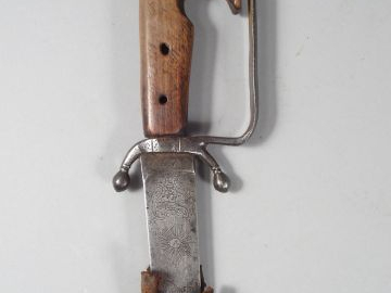 Petit Sabre Marocain Nimcha de belle fabrication, fusée en bois typiqu