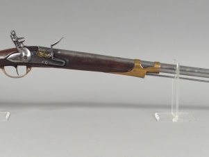 Mousqueton de cavalerie à silex modèle 1777 de fabrication révolutionn
