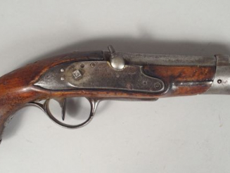 Vente aux enchères Pistolet de gendarmerie modèle AN IX, arme transformée à percussion, m