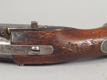 Pistolet de gendarmerie modèle AN IX, arme transformée à percussion, m