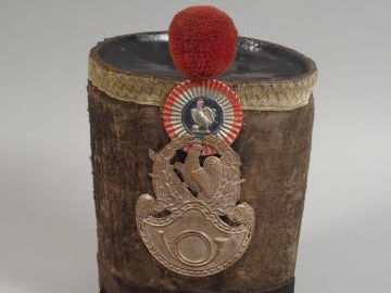 Shako d’officier des chasseurs de la garde nationale type monarchie de