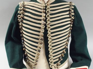 Dolman troupe du 6éme régiment de hussard (vert et rouge) modèle 1860.