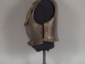 Cuirasse Française troupe modèle 1825. Marquage en cursive à l’intérie