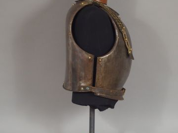 Cuirasse Française troupe modèle 1825. Marquage en cursive à l’intérie