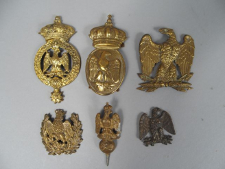 Vente aux enchères Lot de cuivreries au motif de l’aigle ou du coq. (1)
