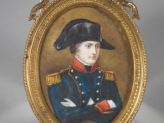 Vente aux enchères Miniature XIXème 'portrait de Napoléon Bonaparte'