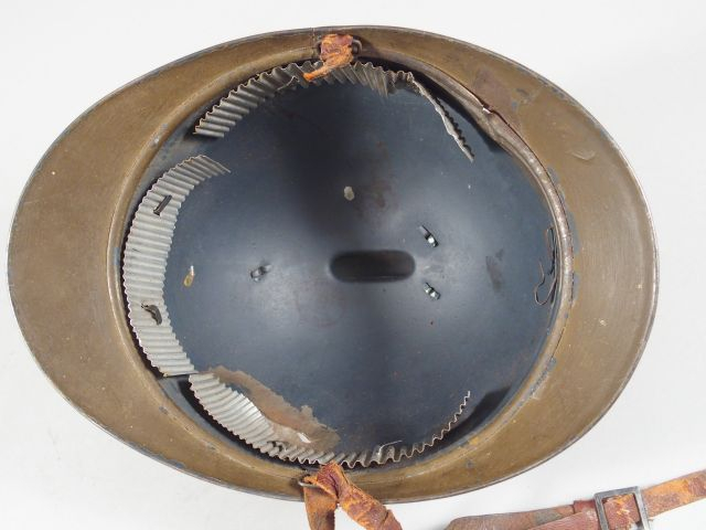 Casque Adrian modèle 1915 de zouave, base de peinture bleue horizon, r