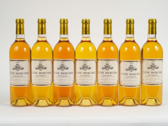 Vente aux enchères 7 BOUTEILLES CLOS MERCIER SAUTERNES - 1995