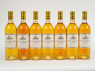 Vente aux enchères 7 BOUTEILLES CLOS MERCIER SAUTERNES - 1995