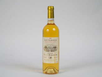 Vente aux enchères 1 BOUTEILLE CHÂTEAU HAUT BERGERON SAUTERNES - 2005
