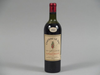 Vente aux enchères 1 BOUTEILLE CHÂTEAU LE GAY BORDEAUX SUPERIEUR - 1947 - HEP/ETLA