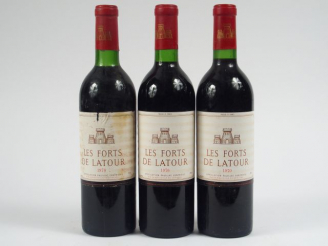Vente aux enchères 3 BOUTEILLES LES FORTS DE LATOUR PAUILLAC - 1970 - 1 BG