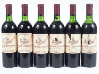Vente aux enchères 6 BOUTEILLES CHÂTEAU BEYCHEVELLE GCC ST JULIEN - 1970 - 4 LB/1 HEP/1 M