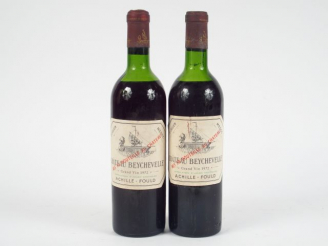 Vente aux enchères 2 BOUTEILLES CHÂTEAU BEYCHEVELLE GCC ST JULIEN - 1972 - MEP