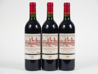 Vente aux enchères 3 BOUTEILLES CHÂTEAU COS D'ESTOURNEL GCC ST ESTEPHE - 1989 - 1 ETLT