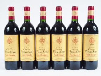 Vente aux enchères 6 BOUTEILLES CHÂTEAU PHELAN SEGUR GCC ST ESTEPHE - 1993