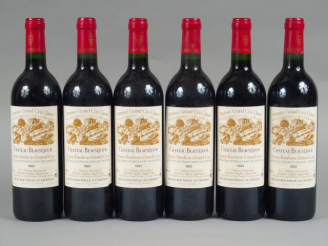 Vente aux enchères 6 BOUTEILLES CHÂTEAU BEAUSEJOUR DUFFAU LAGAROSSE 1er GCC ST EMILION - 