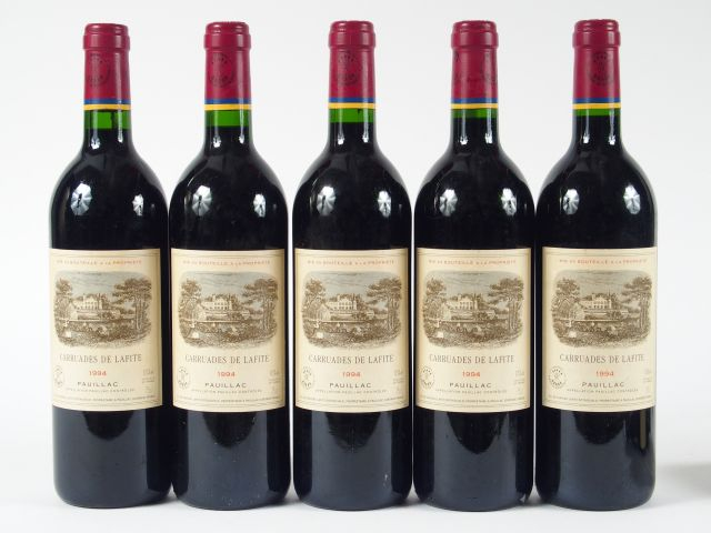 5 BOUTEILLES CARRUADES DE LAFITE PAUILLAC - 1994