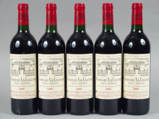 Vente aux enchères 5 BOUTEILLES CHÂTEAU LA LAGUNE GCC HAUT MEDOC - 1994 - 1 BG