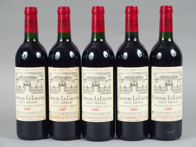 5 BOUTEILLES CHÂTEAU LA LAGUNE GCC HAUT MEDOC - 1994 - ETLT