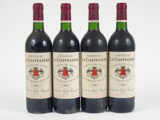 Vente aux enchères 4 BOUTEILLES CHÂTEAU LA GAFFELIERE 1er GCC ST EMILION - 1994 - BG