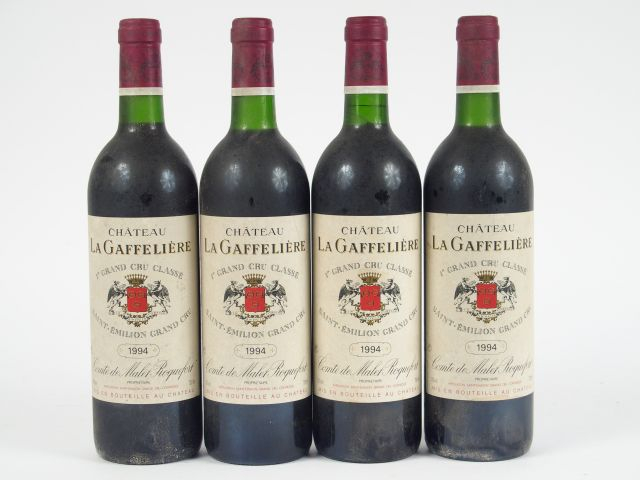 4 BOUTEILLES CHÂTEAU LA GAFFELIERE 1er GCC ST EMILION - 1994 - BG