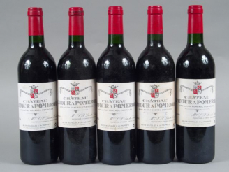 Vente aux enchères 5 BOUTEILLES CHÂTEAU LATOUR A POMEROL - 1994