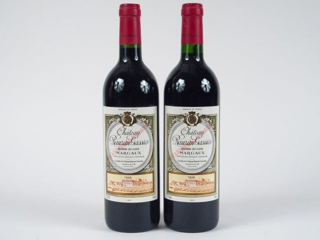 2 BOUTEILLES CHÂTEAU RAUZAN GASSIES GCC MARGAUX - 1995