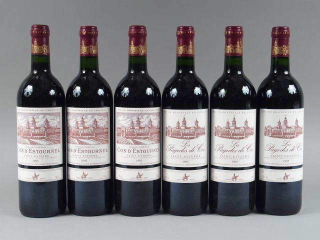 CBO PANACHEE : 3 CHÂTEAU COS D'ESTOURNEL GCC ST ESTEPHE - 1995 - 3 LES