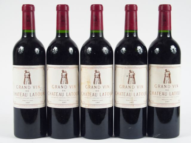 5 BOUTEILLES CHÂTEAU LATOUR 1er GCC PAUILLAC - 1997