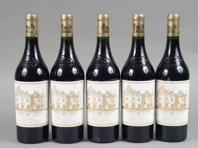5 BOUTEILLES CHÂTEAU HAUT BRION 1er GCC GRAVES - 1997