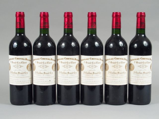 6 BOUTEILLES CHÂTEAU CHEVAL BLANC 1er GCC ST EMILION - 1997 - 1 ETLA