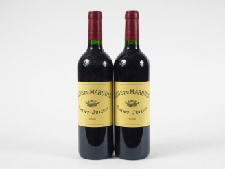 Vente aux enchères 2 BOUTEILLES CLOS DU MARQUIS ST JULIEN - 2005