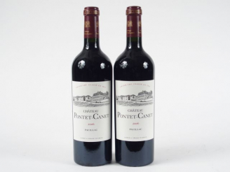 Vente aux enchères 2 BOUTEILLES CHÂTEAU PONTET CANET GCC PAUILAC - 2006