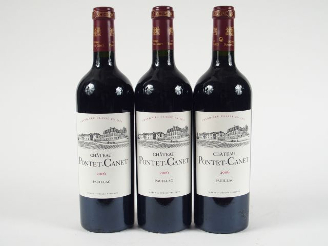 3 BOUTEILLES CHÂTEAU PONTET CANET GCC PAUILAC - 2006