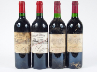Vente aux enchères 4 BOUTEILLES : 2 CHÂTEAU MORIN ST ESTEPHE 1997 EA - 2 CHÂTEAU FONTARNE