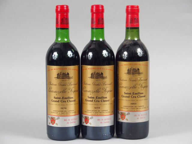 3 BOUTEILLES CHÂTEAU GRAND BARRAIL LAMARZELLE FIGEAC GCC ST EMILION : 
