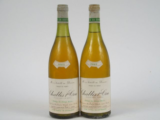 Vente aux enchères 2 BOUTEILLES CHABLIS 1er CRU 'ERMITAGE DES CHAMPS BOISONS' OUSTAU DE B
