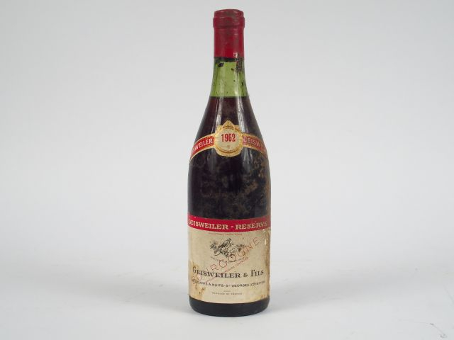 1 BOUTEILLE BOURGOGNE GEISWEILER - 1962 - 3 CM/ES/BS