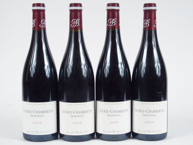 4 BOUTEILLES GEVREY CHAMBERTIN 'TRADITION' A. BURGUET - 2008