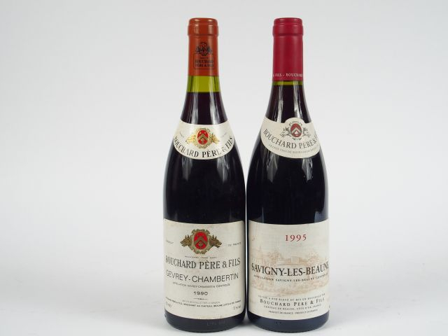 2 BOUTEILLES BOUCHARD PÈRE   FILS : 1 GEVREY CHAMBERTIN 1990 - 1 SAVIG