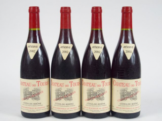 Vente aux enchères 4 BOUTEILLES CHÂTEAU DES TOURS 'GRANDE RESERVE' RAYNAUD - 2002
