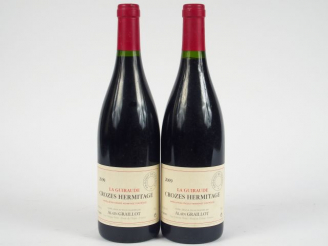Vente aux enchères 2 BOUTEILLES CROZES HERMITAGE 'LA GUIRAUDE' A. GRAILLOT - 2009