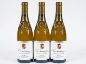 Vente aux enchères 3 BOUTEILLES HERMITAGE BLANC MARQUIS DE LA TOURETTE DELAS - 2012