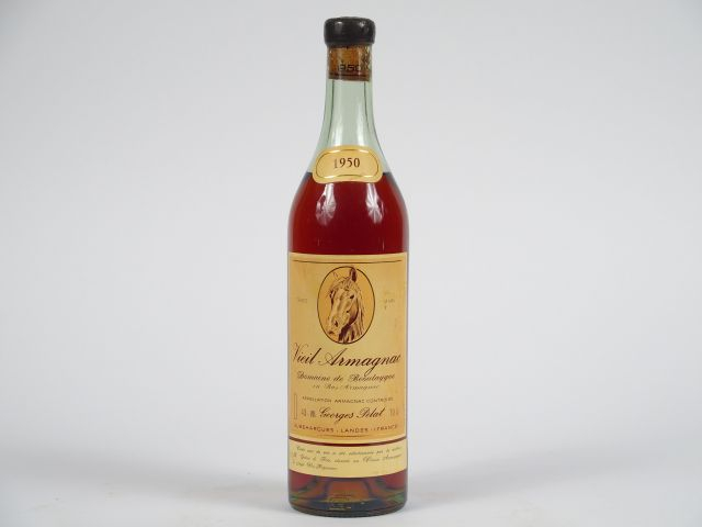 1 BOUTEILLE VIEIL ARMAGNAC DOMAINE DE BEOULAYGUE G. PELAT 43% - 1950