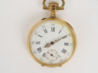 Montre de gousset fin XIXème en or. 68 g tel