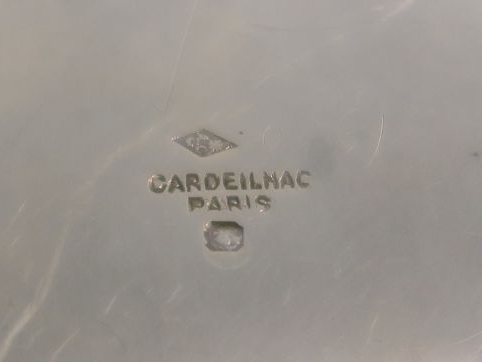 CARDEILHAC. Saucière de style Rocaille en argent, poinçon Minerve. Ave