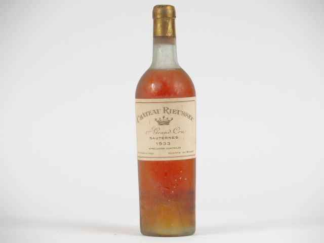 1 BOUTEILLE CHÂTEAU RIEUSSEC 1er CC SAUTERNES - 1933 - LB/CAPS TLA
