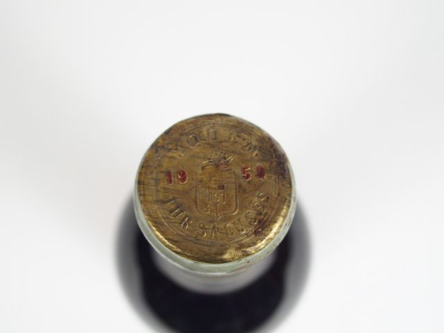 1 BOUTEILLE CHÂTEAU D'YQUEM 1er CCS SAUTERNES - 1950 - BG -/ELS