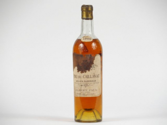 Vente aux enchères 1 BOUTEILLE CRU DU CAILLAVAT A. PAUL GRAVES - 1950 - HEP/ET/EA